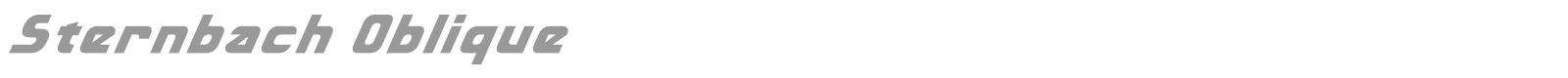 Sternbach font preview